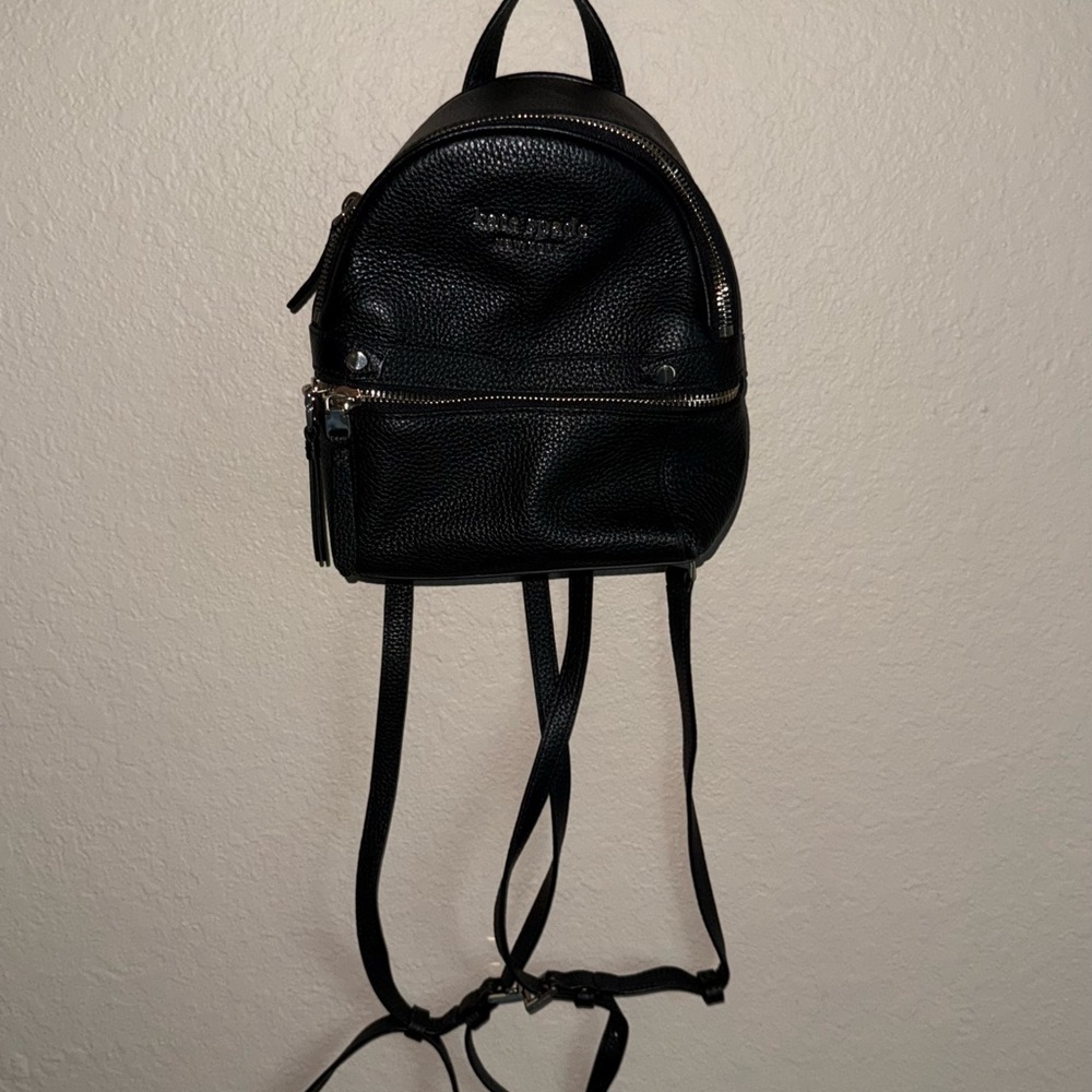 Kate Spade Black Leather Backpack